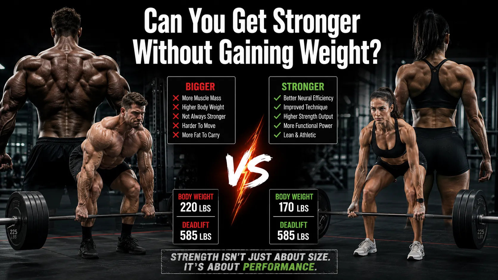 Can You Get Stronger Without Gaining Weight? The Truth
