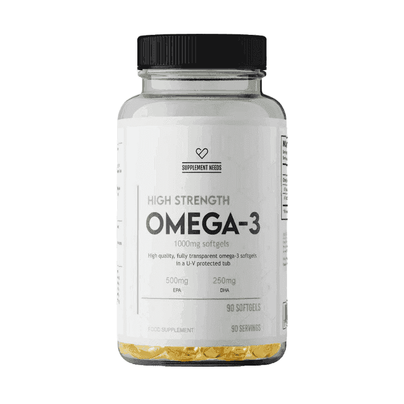 Supplement Needs Omega 3 High Strength 90 Soft Gels - Uncle Gym