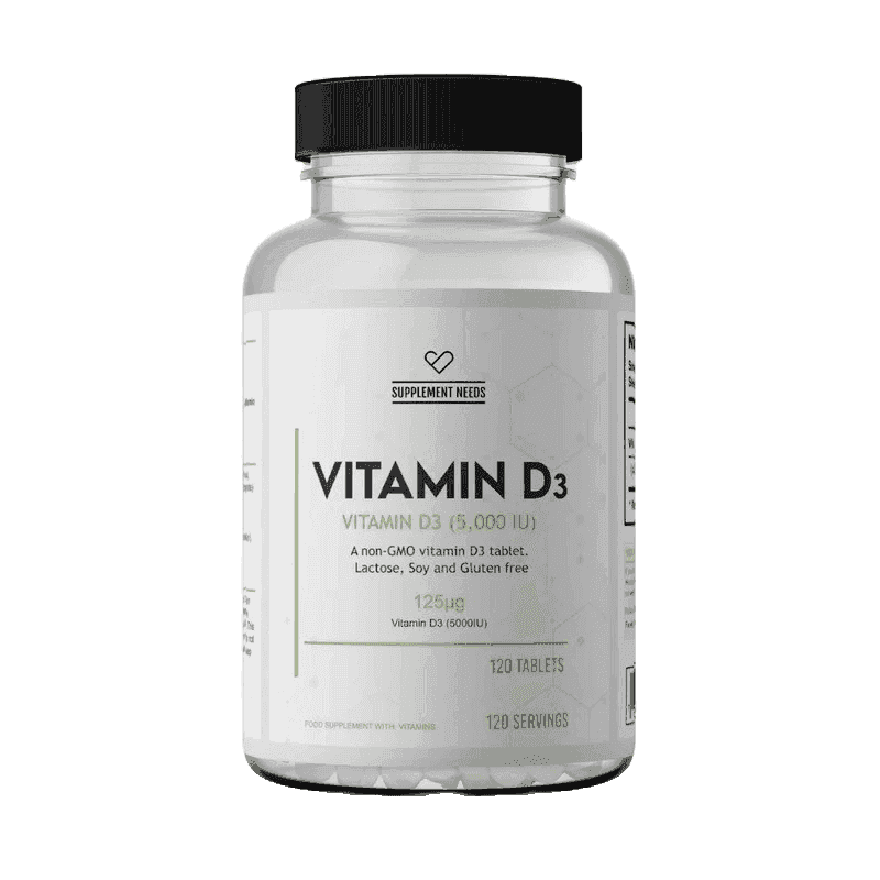Supplement Needs Vitamin D3 -120 Tabs - Uncle Gym