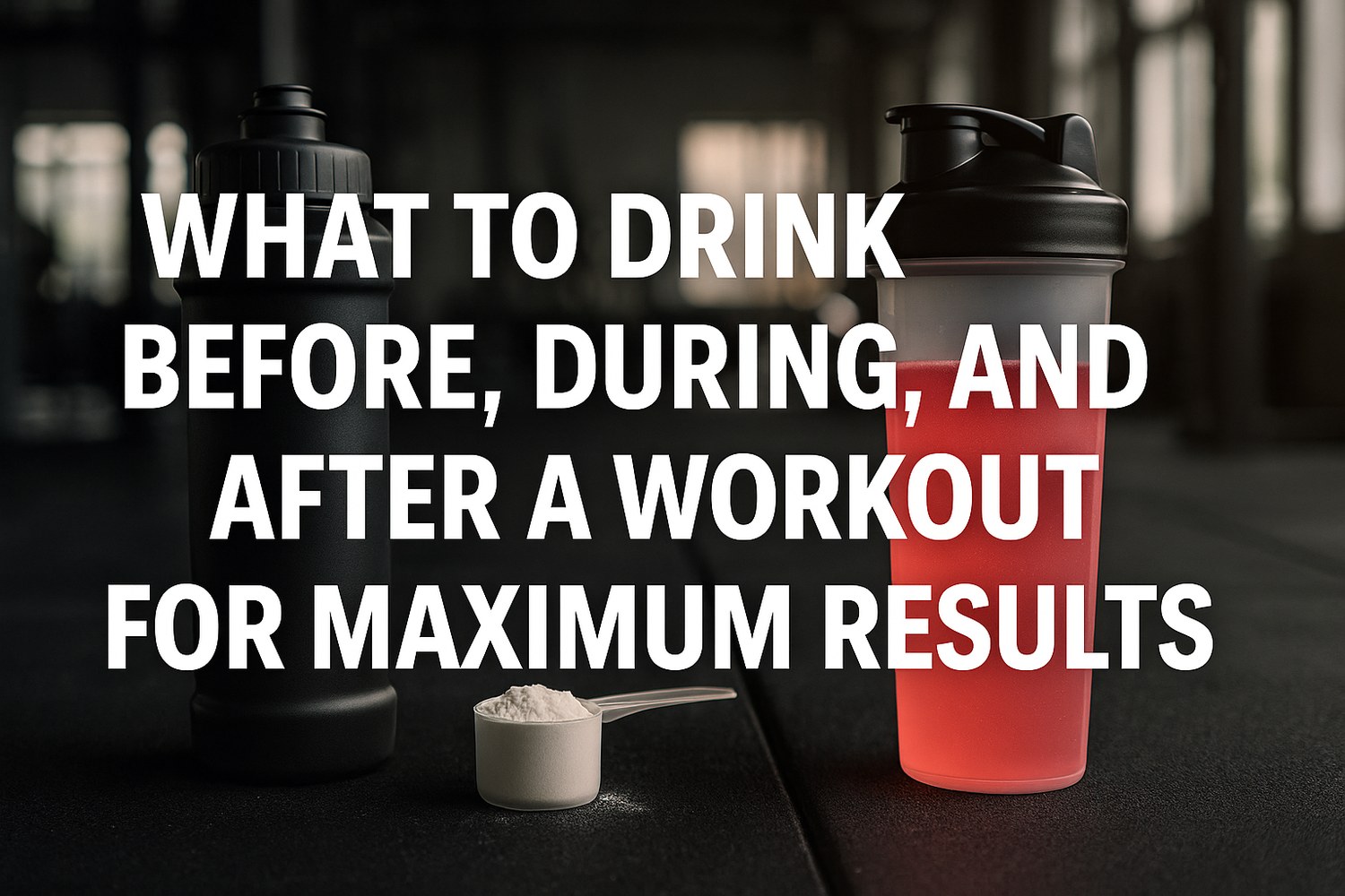 What to Drink Before, During, and After a Workout for Maximum Results