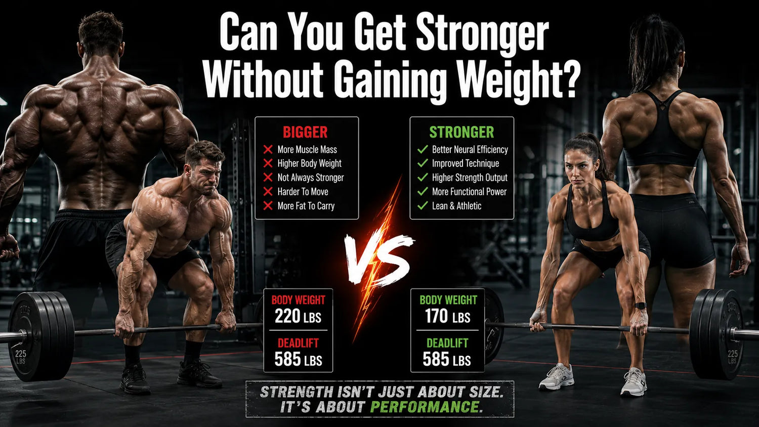 Can You Get Stronger Without Gaining Weight? The Truth