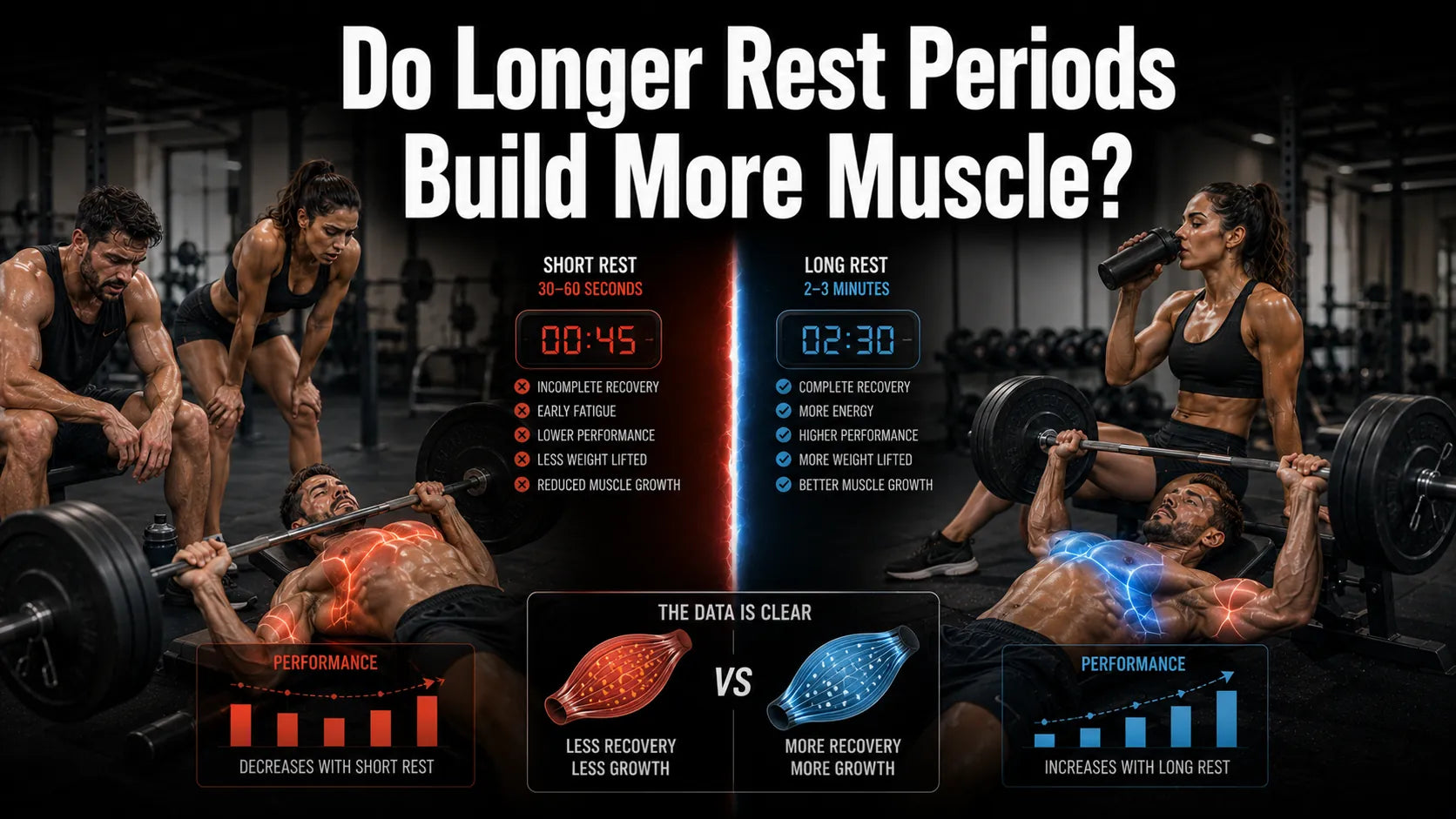 Do Longer Rest Periods Build More Muscle?