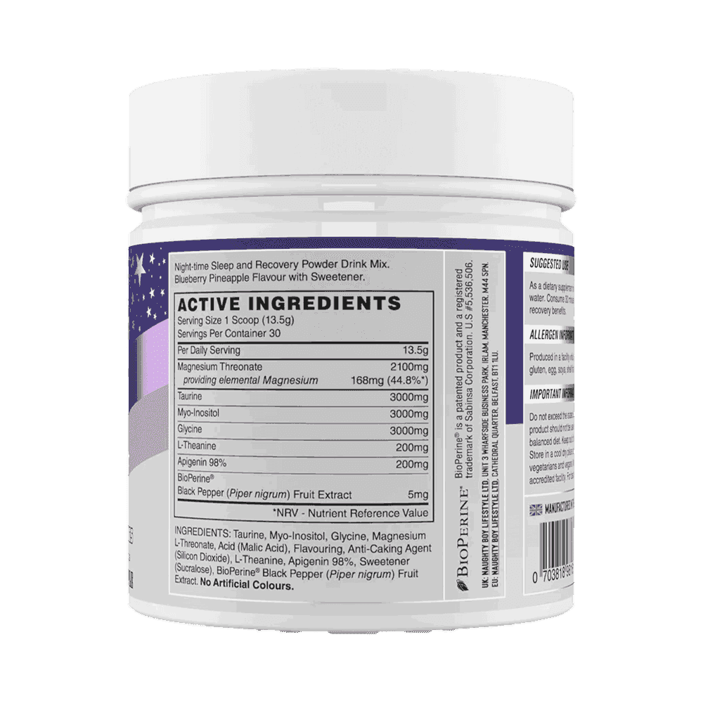 Naughty Boy Sleep 30 Servings - Blueberry Pineapple - Uncle Gym
