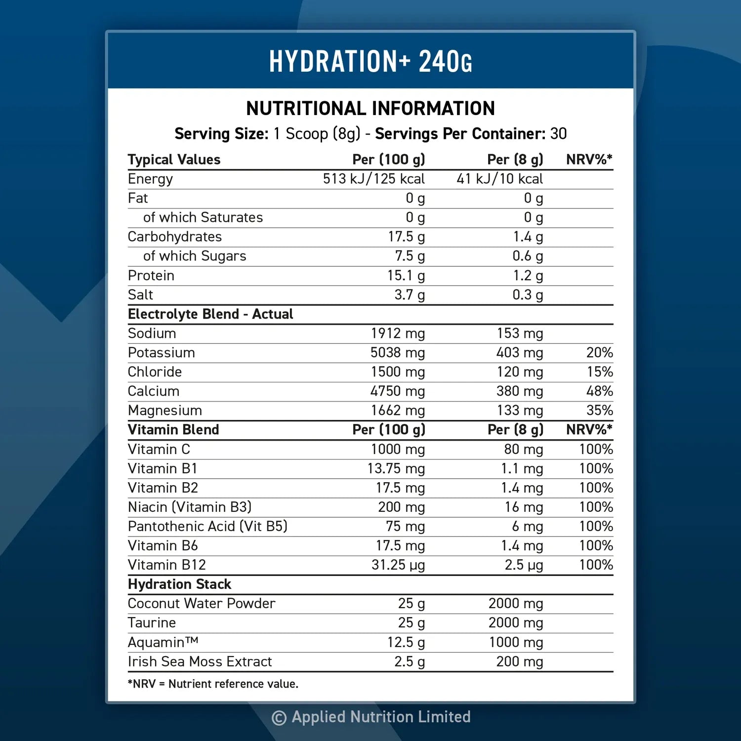 Applied Nutrition Hydration Powder - 240g