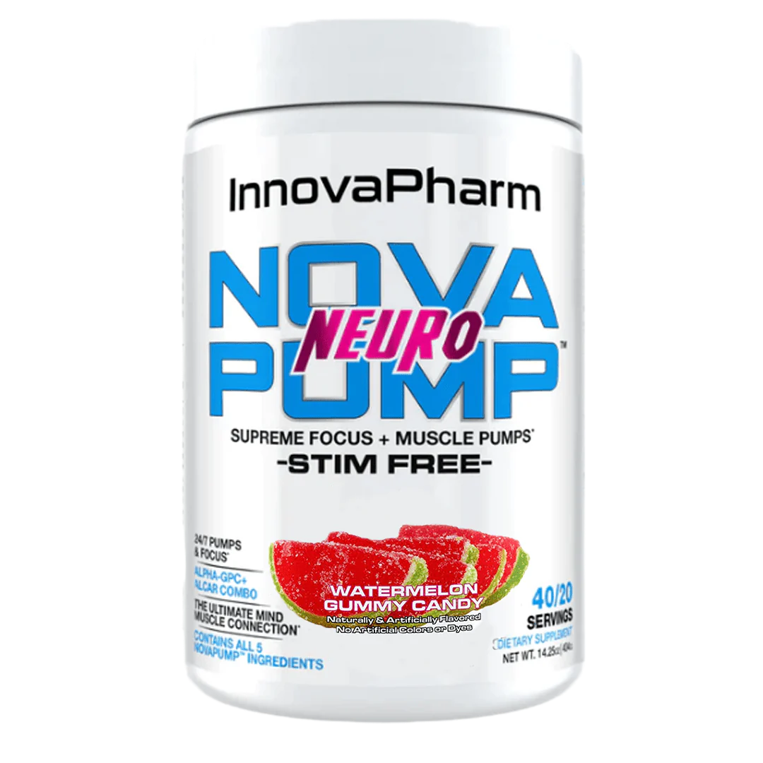 InnovaPharm NovaPump Neuro – Stim-Free Nootropic Pre-Workout (386g)